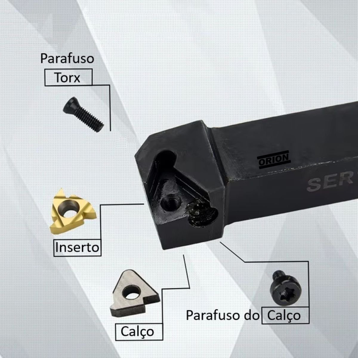 acessorio suporte parafuso do calço m3x8c - Imagem 2