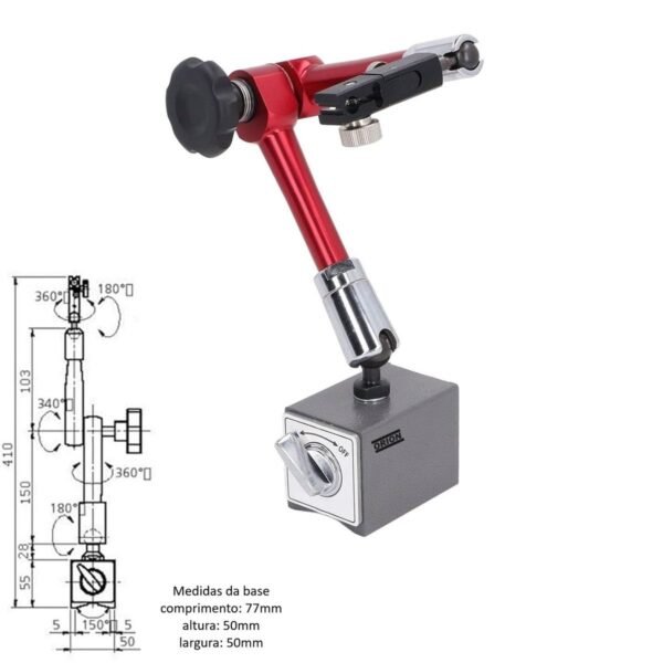 base magnetica articulada hidraulica - Imagem 3