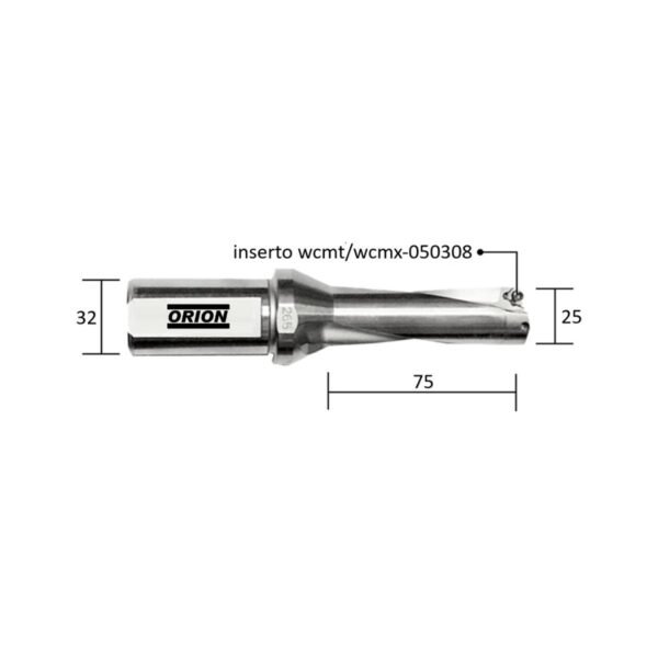 broca Tmax 25mm 3xd wcmt 050308 - Imagem 3