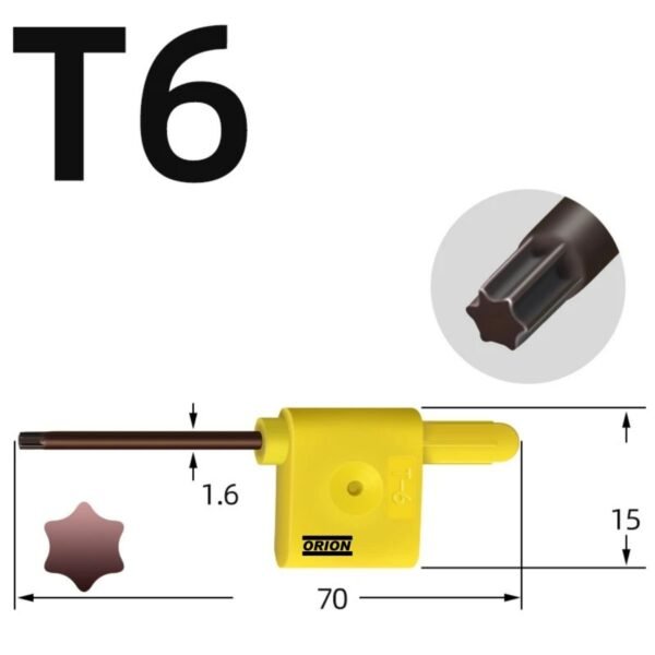 chave torx t06 bandeira - Imagem 3