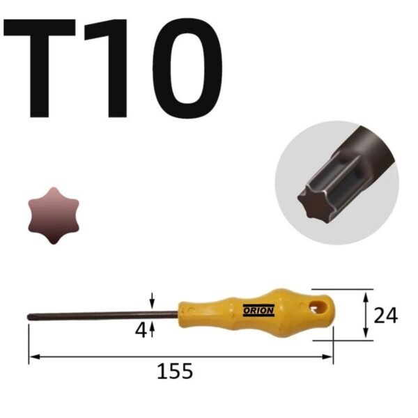 chave torx t10 fenda - Imagem 3