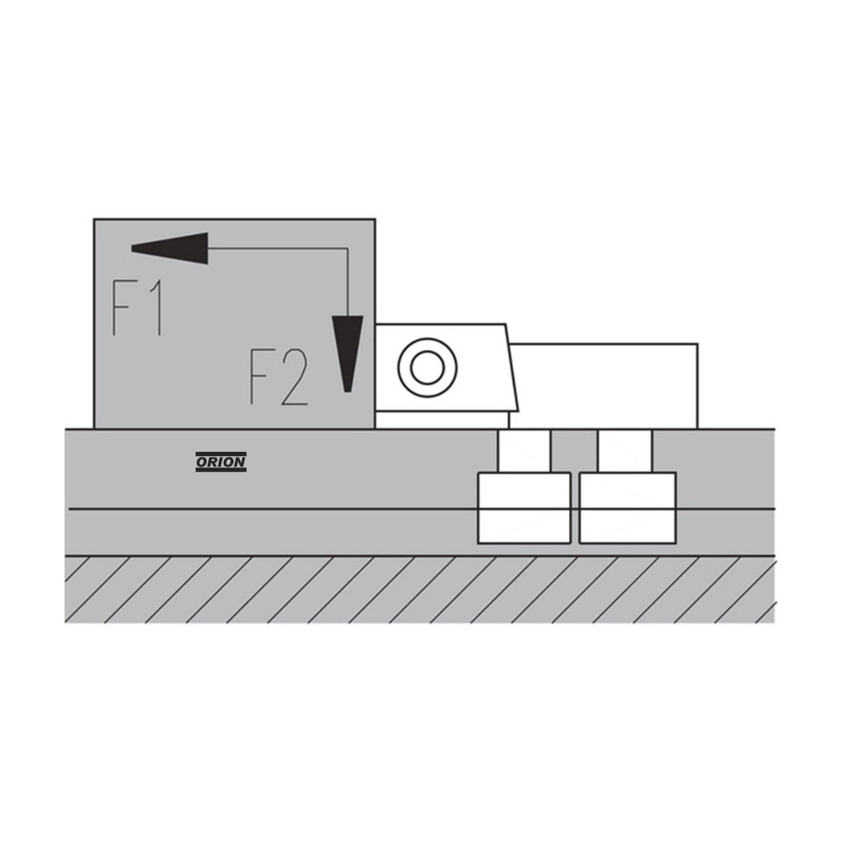 fixador lateral baixo M16 canal 18mm - Imagem 2