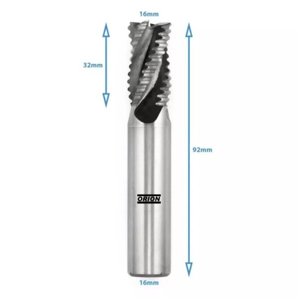 fresa desbaste HSS 16 mmx32x92xh16 - Imagem 3