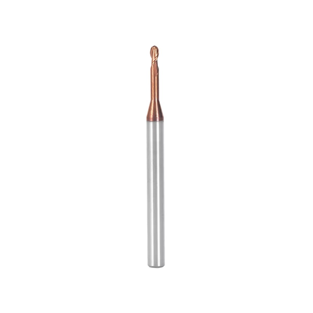 fresa esferica metal duro 2 cortes 01mmx20x50xh4 55hrc
