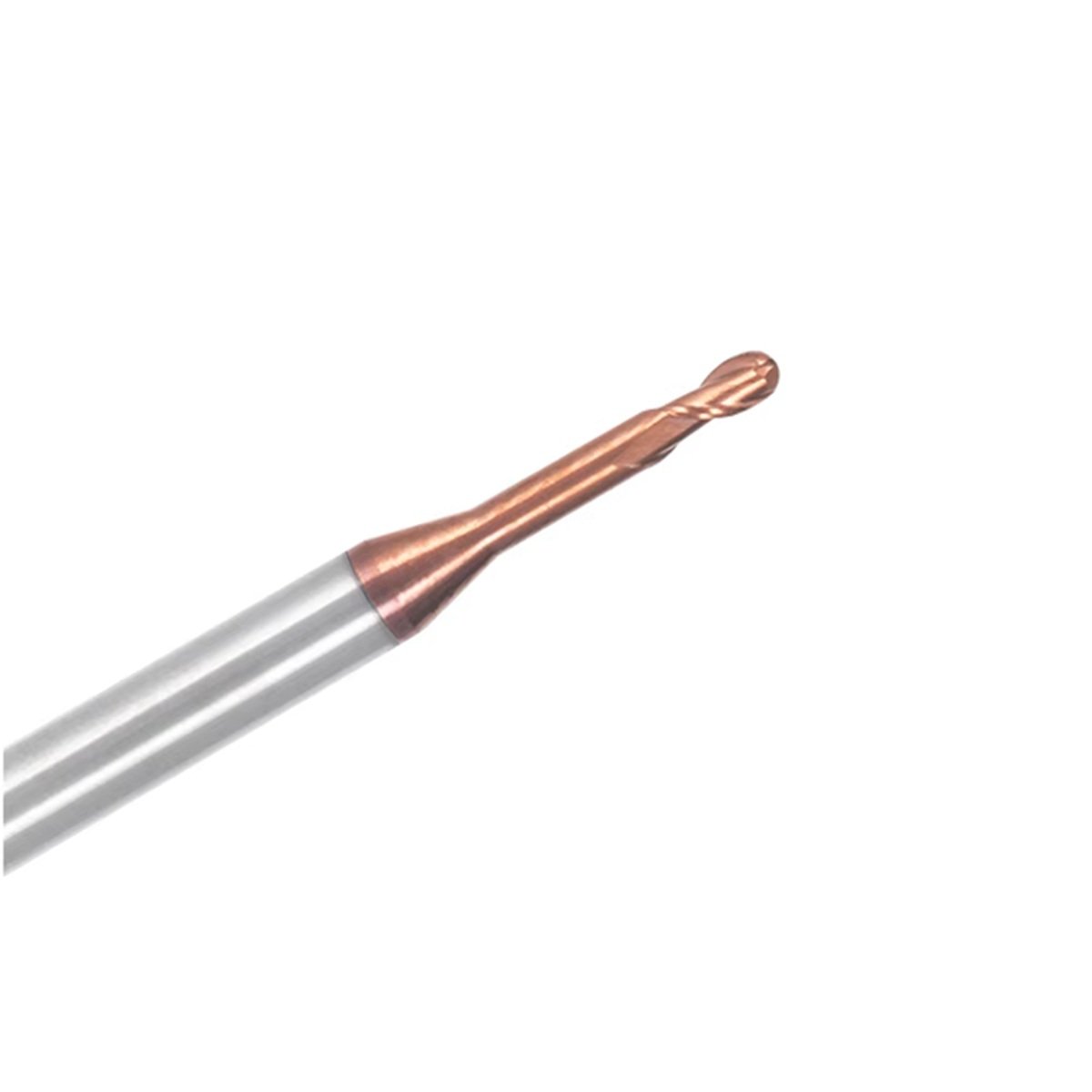 fresa esferica metal duro 2 cortes 01mmx20x50xh4 55hrc - Imagem 2