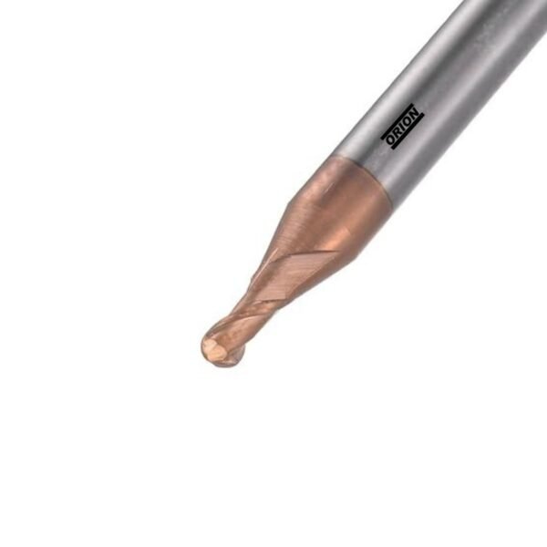fresa esferica metal duro 2 cortes 01 mmx2x050xh4 TiSiN - Imagem 2