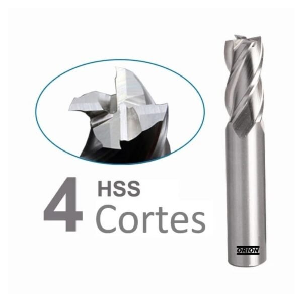 fresa topo HSS 4 cortes 11 mmx22x79xh12 - Imagem 3
