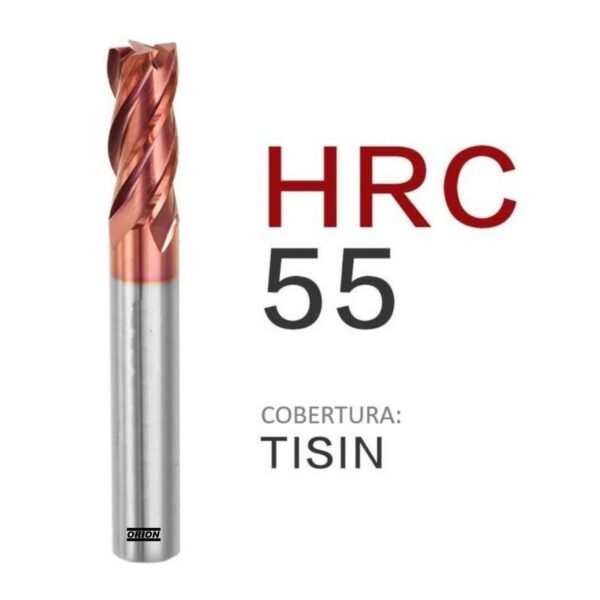 fresa topo metal duro 4 cortes 06 mmx15x050xh6 TiSiN - Imagem 3
