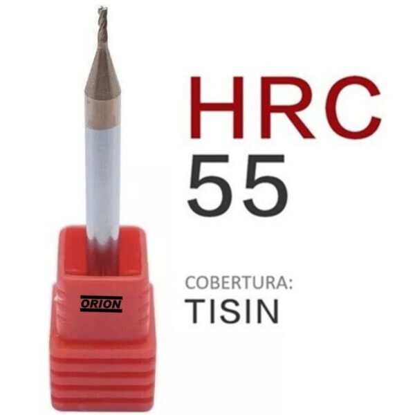 fresa topo metal duro 4 cortes 03 mmx16x075xh3 TiSiN - Imagem 3