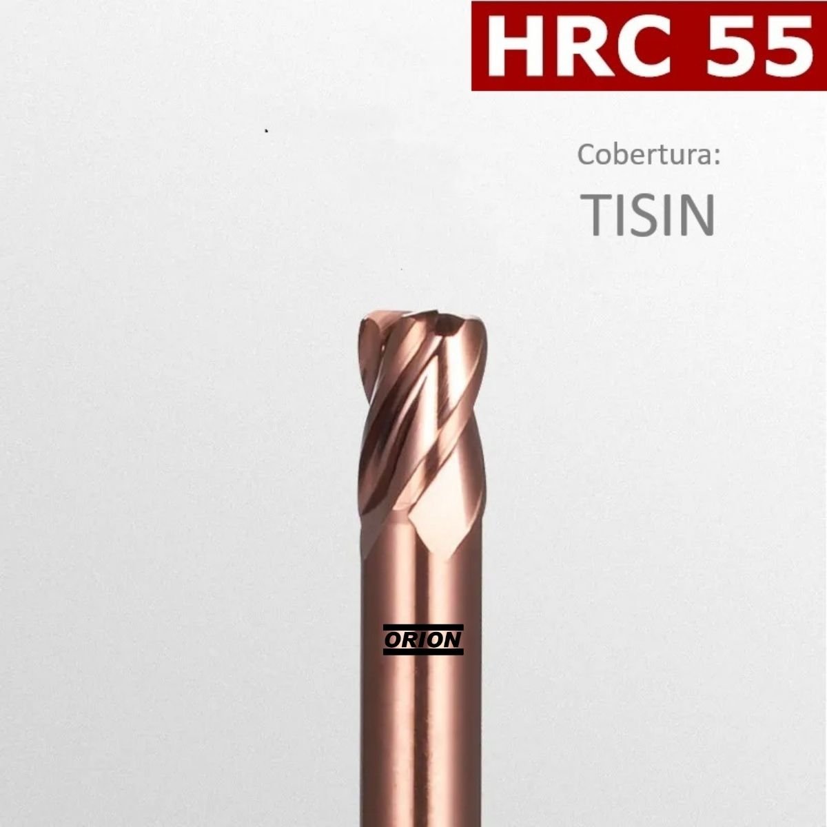 fresa toroidal r0.5 4 cortes 03mmx8x50xh4 metal duro 55hrc - Imagem 2