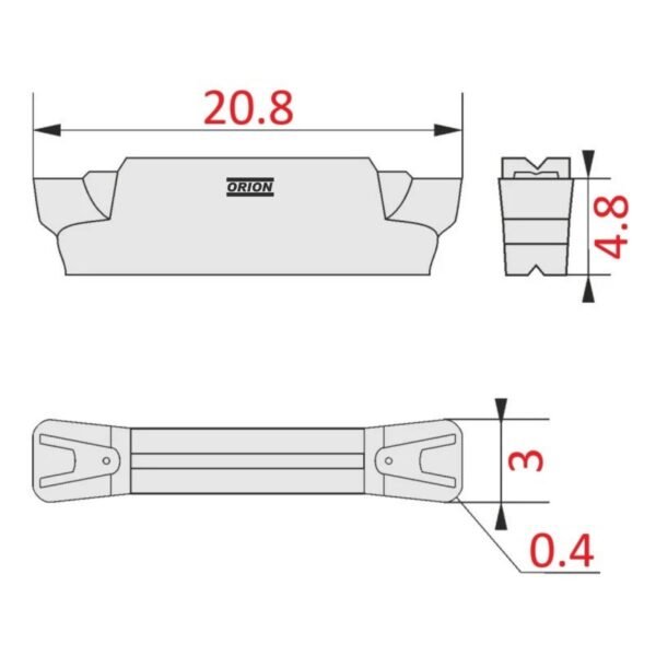 inserto mgmn 300 m nk0010 - Imagem 3