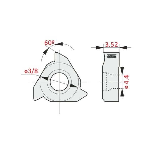 inserto rosca 16 er ag60 na un4015 - Imagem 3