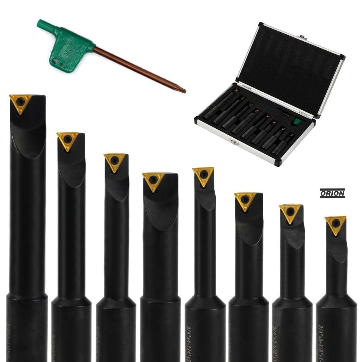jogo barra mandrilar intercambiavel 18mm 8pcs - Imagem 3