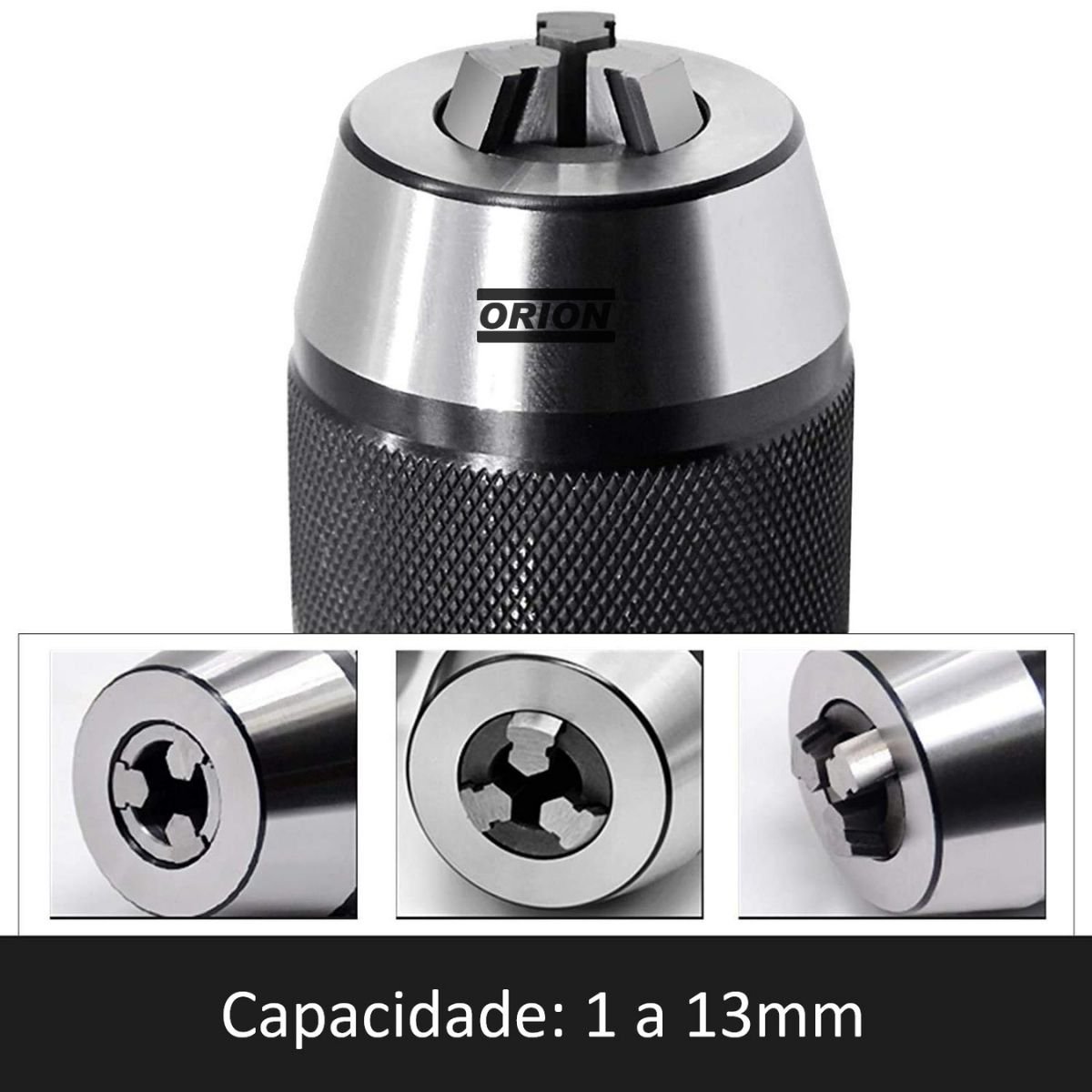 mandril aperto rapido 1 a 13 com cone bt40 integrado - Imagem 4
