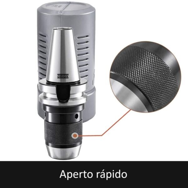 mandril aperto rapido 1 a 16 com cone bt40 integrado - Imagem 5