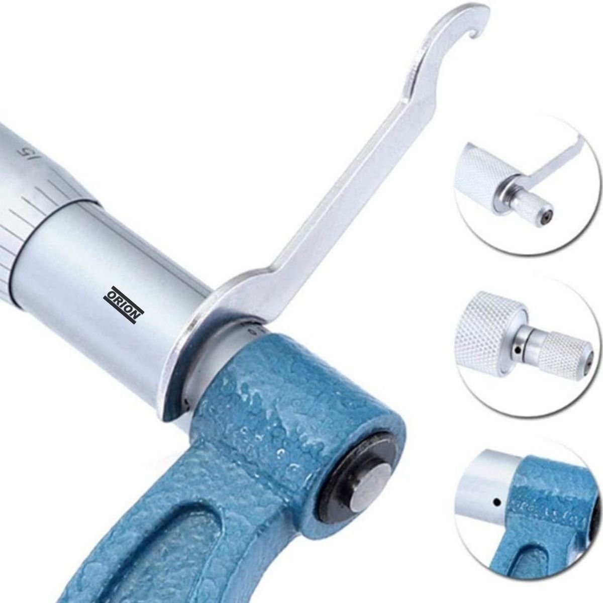 micrometro externo 0 a 025 mm x 0,01 mm - Imagem 4