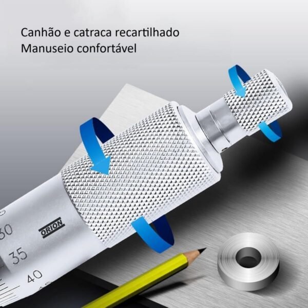 micrometro interno tipo paquimetro 25 a 50 mmx0,01 mm - Imagem 3