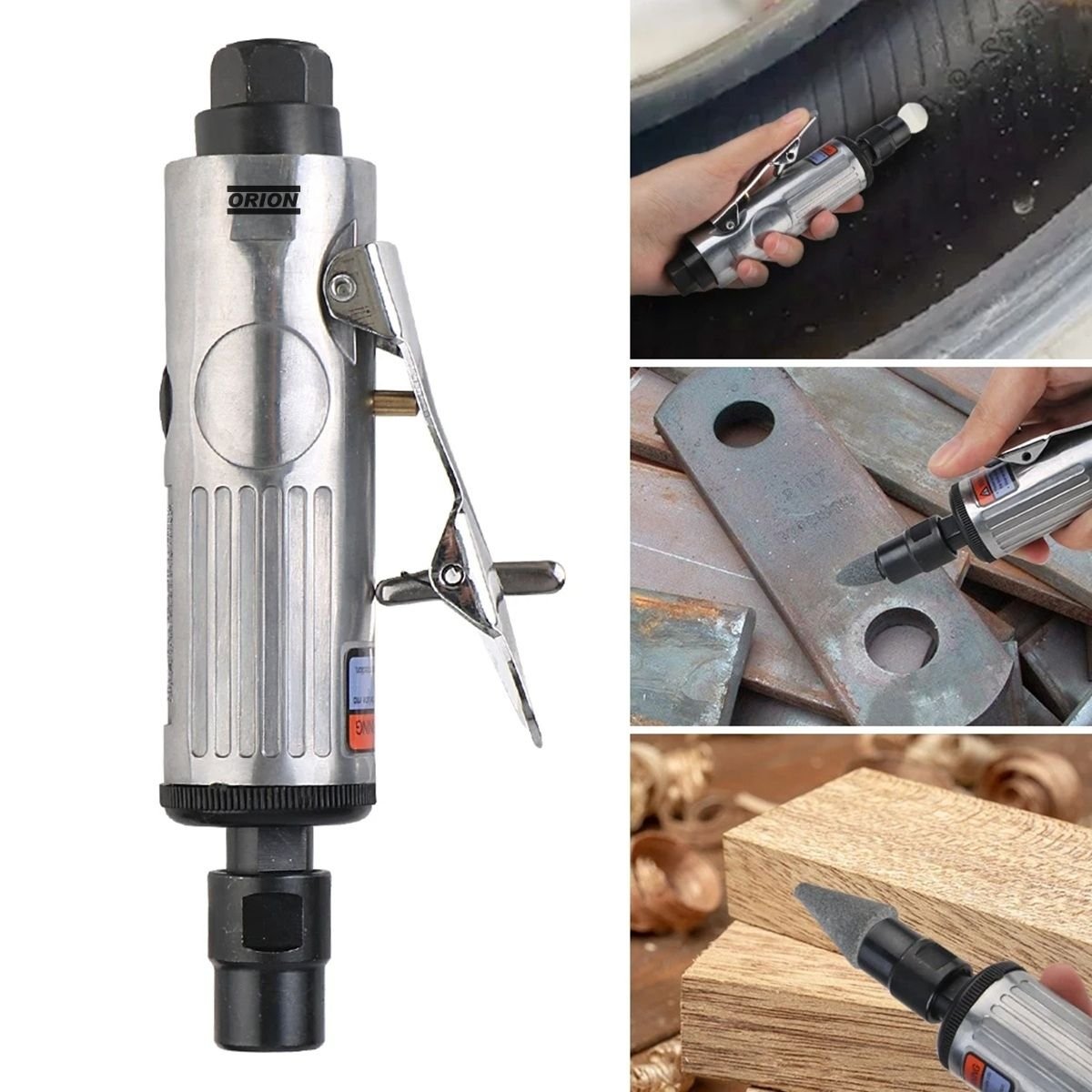 micro retifica pneumatica mini esmeril 1/4 22.000 rpm - Imagem 2