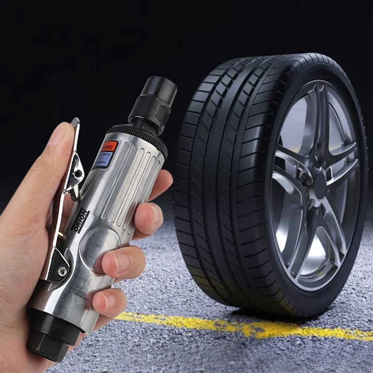 micro retifica pneumatica mini esmeril 1/4 22.000 rpm - Imagem 6