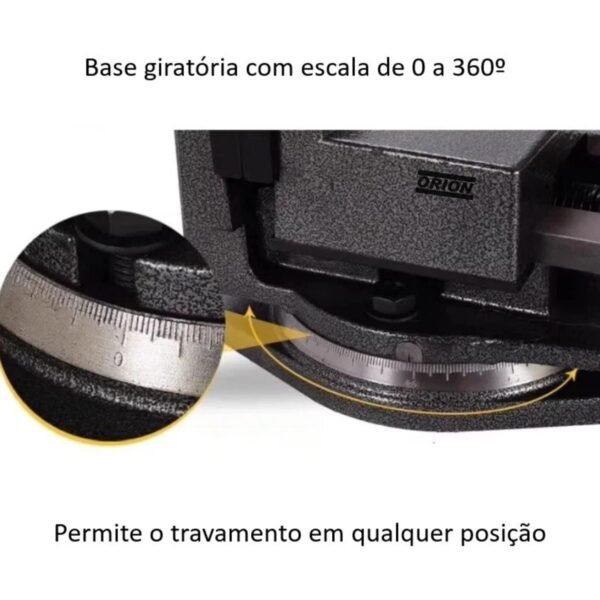 morsa giratoria abertura 280 mm modelo QB - Imagem 4