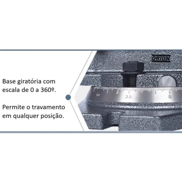 morsa giratoria abertura 160 mm modelo QH - Imagem 9