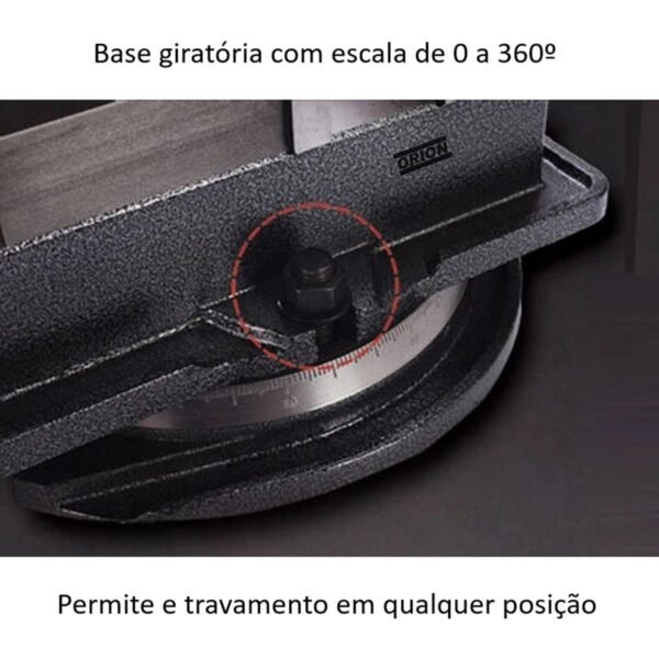 morsa giratoria abertura 230 mm modelo QM - Imagem 7