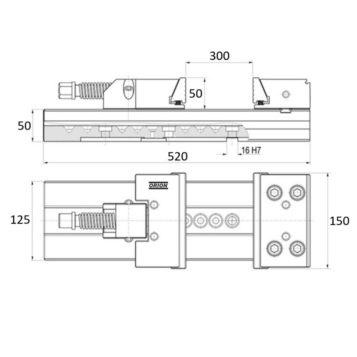 morsa modular de precisao abertura 300mm - Imagem 3