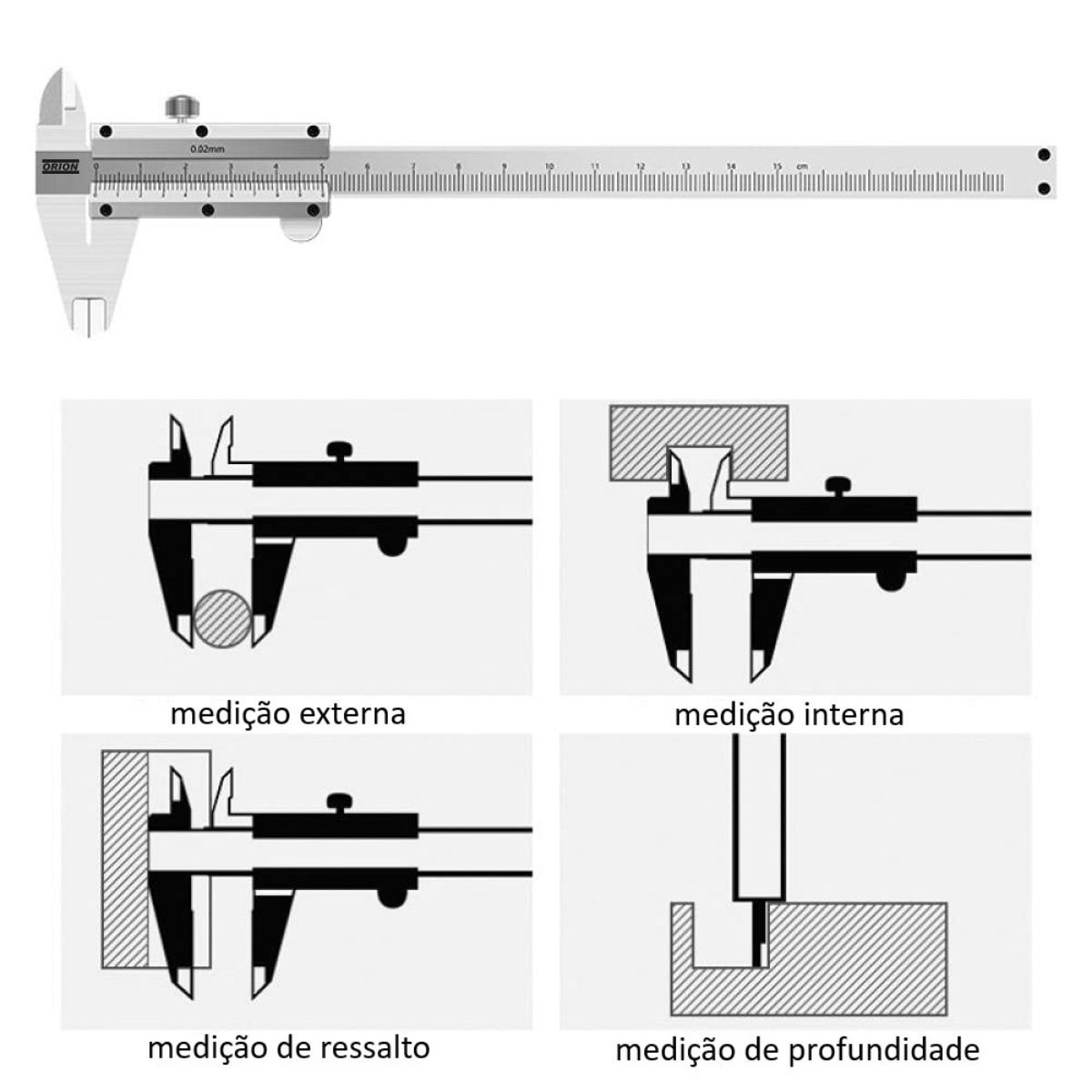 paquimetro 150mm 0.02mm PROMO - Imagem 3