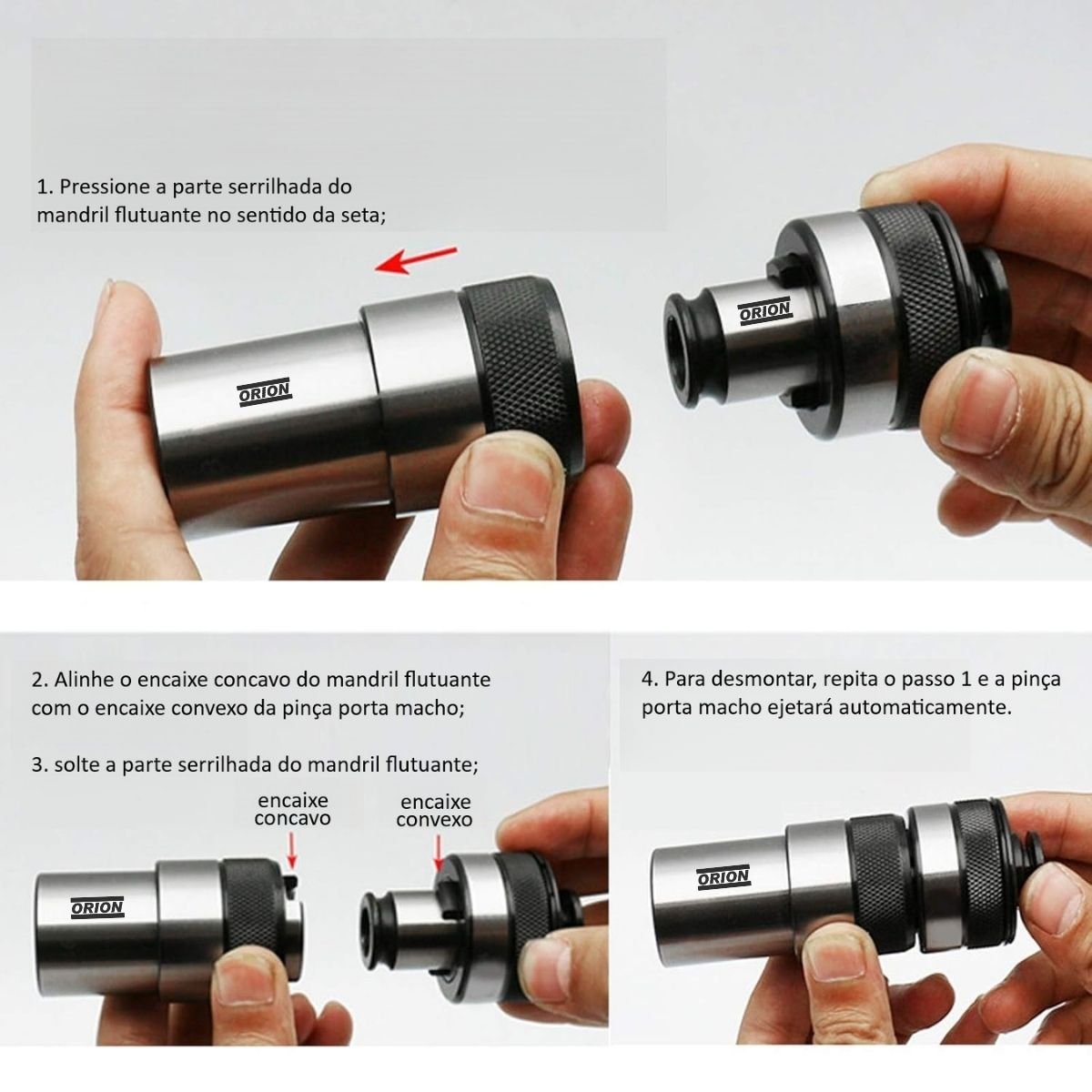 pinça porta macho T1 08x06,2 com controle de torque - Imagem 5