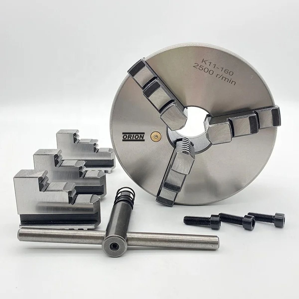 placa de torno universal 3 castanhas 160 mm - Imagem 4
