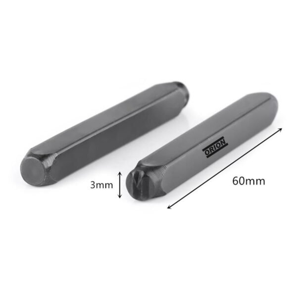 punçao marcador alfabeto 03 mm 27 peças - Imagem 3
