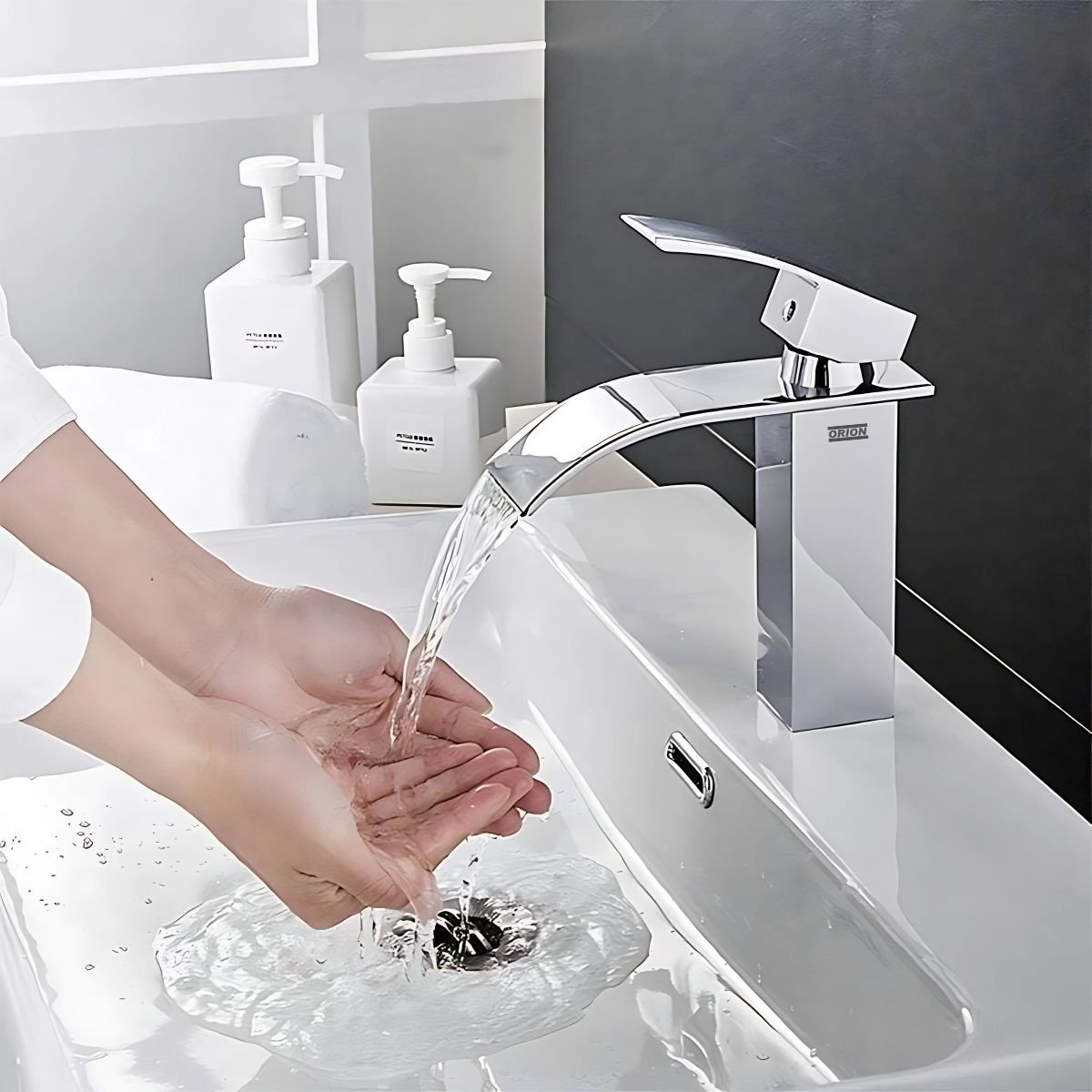 torneira banheiro monocomando cascata cromado 92101 - Imagem 5