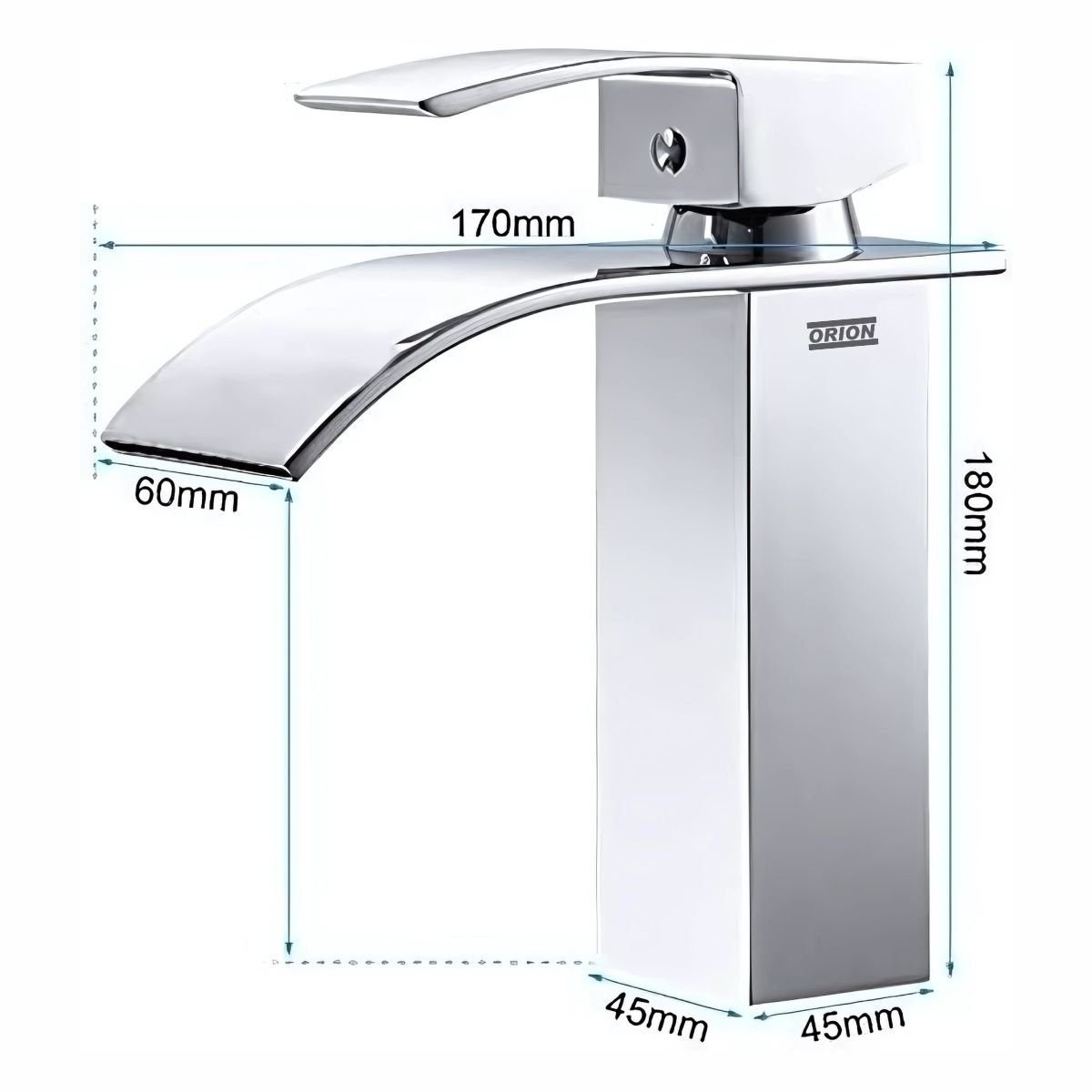 torneira banheiro monocomando cascata cromado 92101 - Imagem 6
