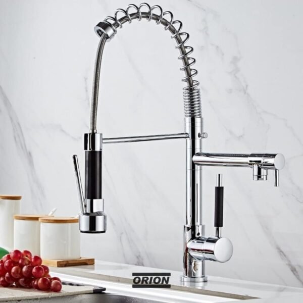 torneira cozinha gourmet monocomando flexivel cromado 92102 - Imagem 4